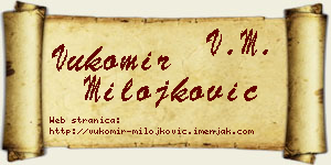 Vukomir Milojković vizit kartica